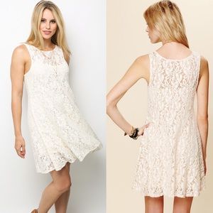 NWT Free People Miles of Lace shift dress